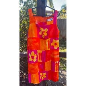 Vintage Jessica Howard 100% Rayon Floral Dress Size 16 USA